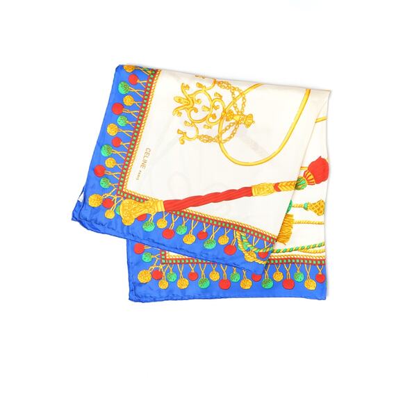 Celine Printed Silk Scarf - Picture 6 of 7